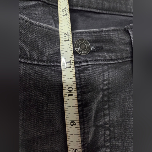 GAP True Skinny Jeans Womens 33/16R Sky High Rise Stretch Black NWT MSRP $79 - Picture 6 of 10